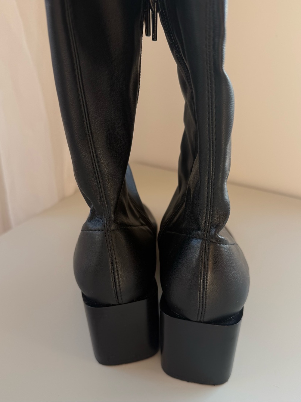 Zara Black Over The Knee Boots EU39 US8.5 - Picture 3 of 9